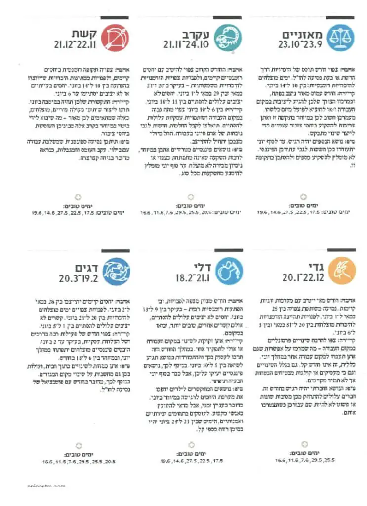 מגזינה- מאזניים דגים מאי-יוני