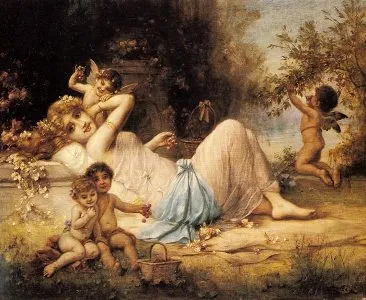 Hans_Zatzka_ZAH022- xונוס וקופידון